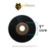 24 Rolls 3.27" x 1345' 83mm x 410m Premium Resin-Enhanced Wax Ribbon, Black Barcode Thermal Transfer Ribbon 1" Core Coated Ink Inside (CSI) for Sato Printers