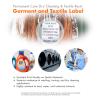 36 Rolls 1.18" x 656' (30mm x 200m) Permanent Care Dry Cleaning & Textile Resin Thermal Transfer Ribbon for Zebra Printers