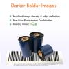 24 Rolls 3.27" x 1345' 83mm x 410m Premium Resin-Enhanced Wax Ribbon, Black Barcode Thermal Transfer Ribbon 1" Core Coated Ink Inside (CSI) for Sato Printers
